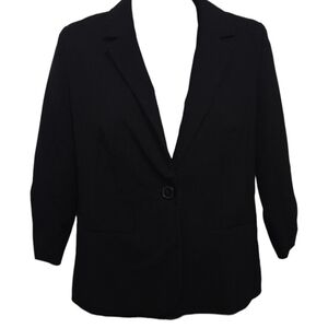Vince Camuto Sophia Single Button Ruched Sleeve Blazer